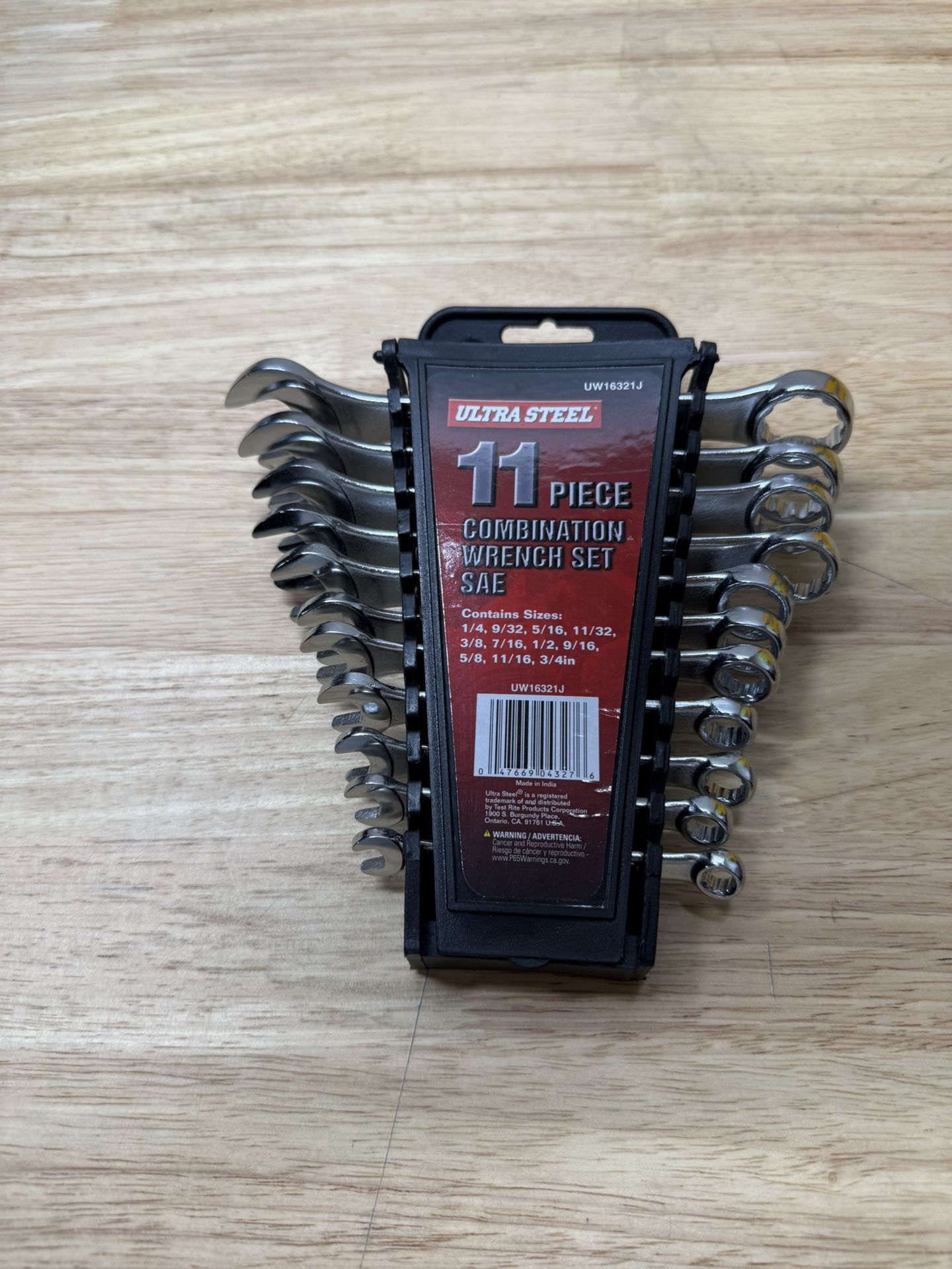 Ultra Steel - 11 Pc Metric Combination Wrench Set - 6mm to 19mm