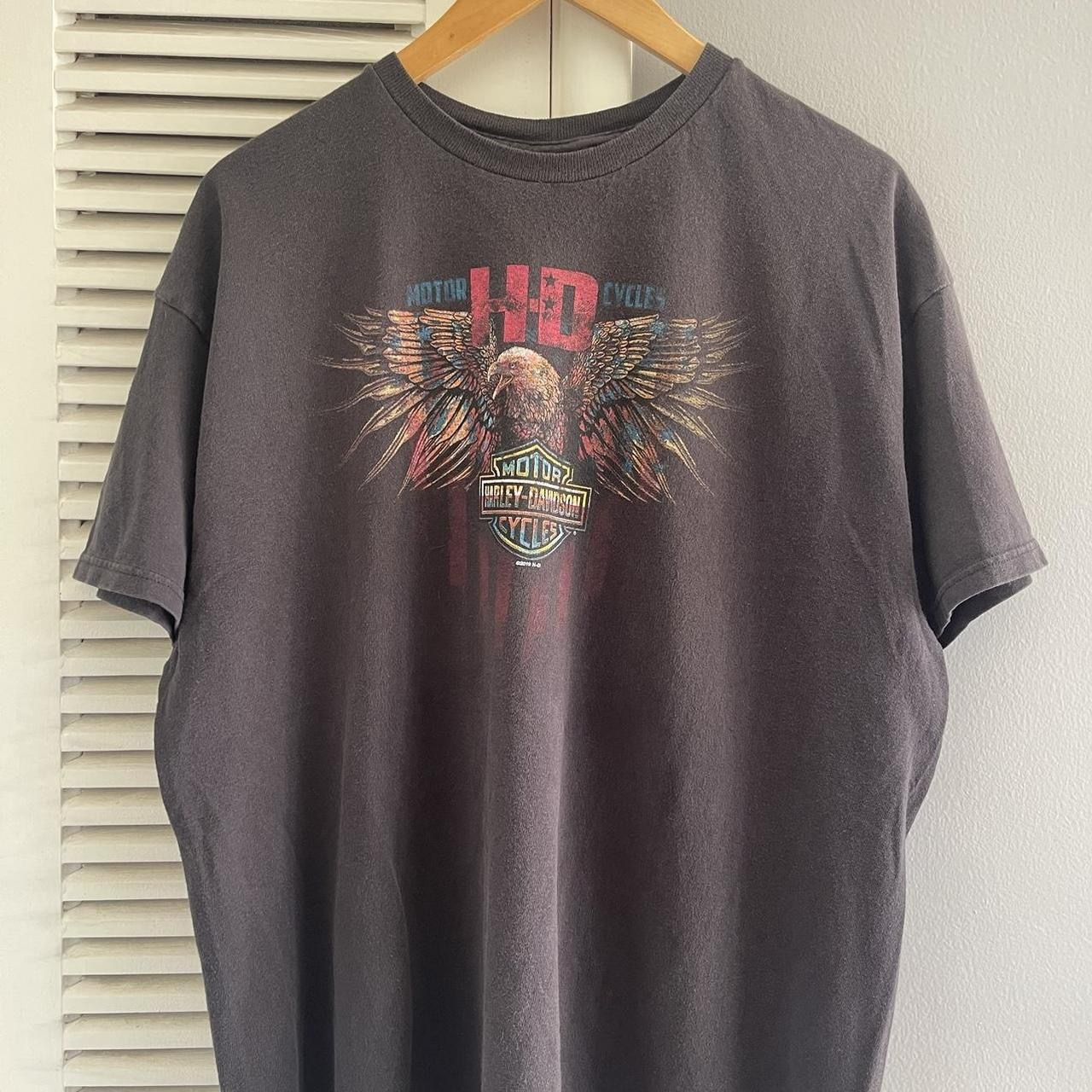 Harley Davidson Motorcycle Alcatraz San Francisco T-shirt