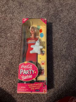 Vintage 1998 Coca Cola Party Barbie Special Edition.