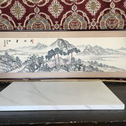 Vintage Asian Art Scroll