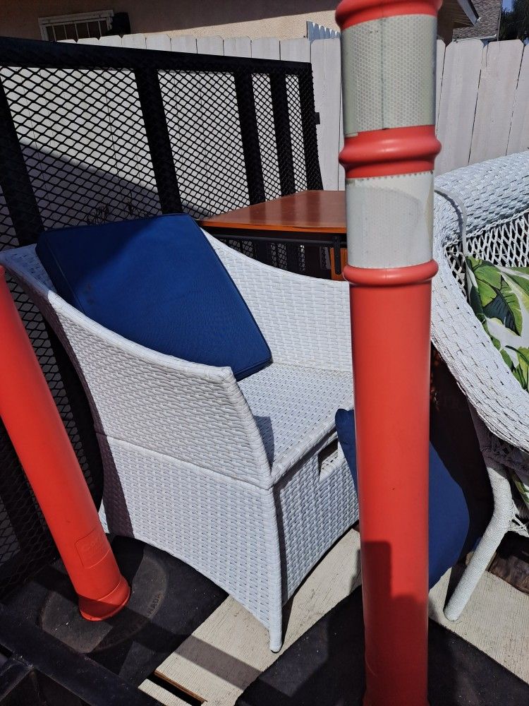 Patio Chair With Ottoman