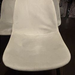 3 dining chairs, light green