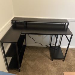 L Shaped Desk- 2 Levels