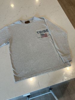 Tribe Kelley Long Sleeve Pocket Tee - Mens S, Heather Grey