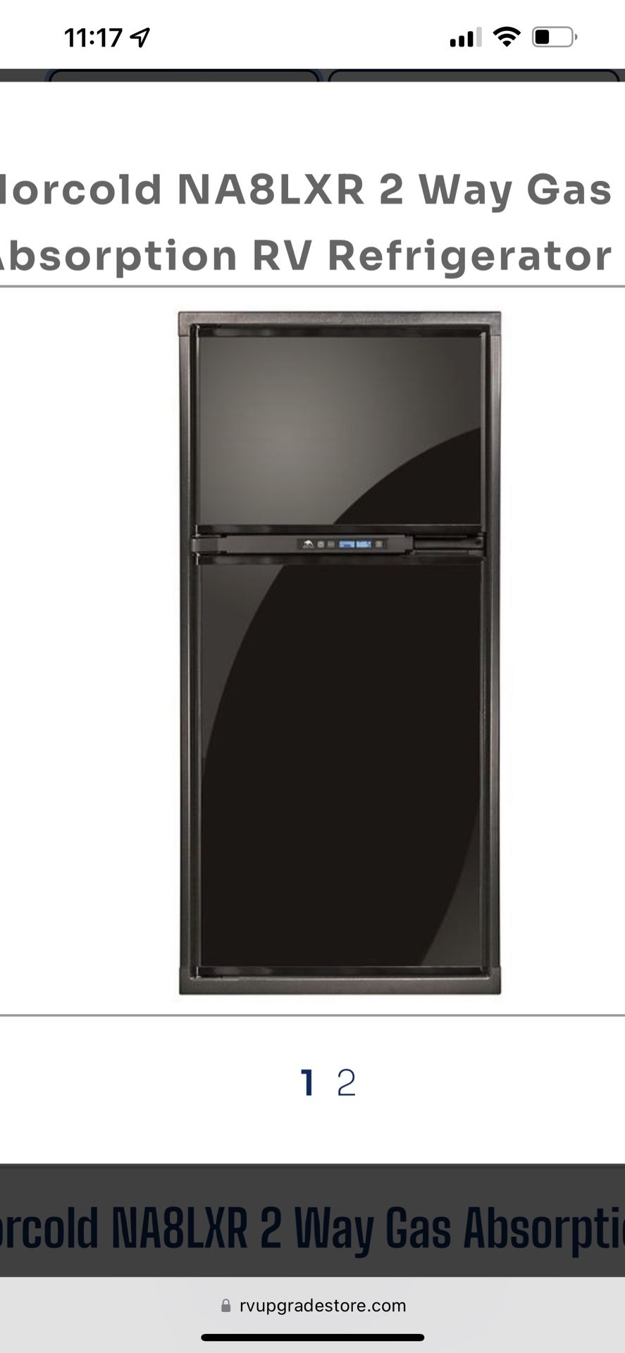 RV Refrigerator, Norcold Flushmount NA8LXR