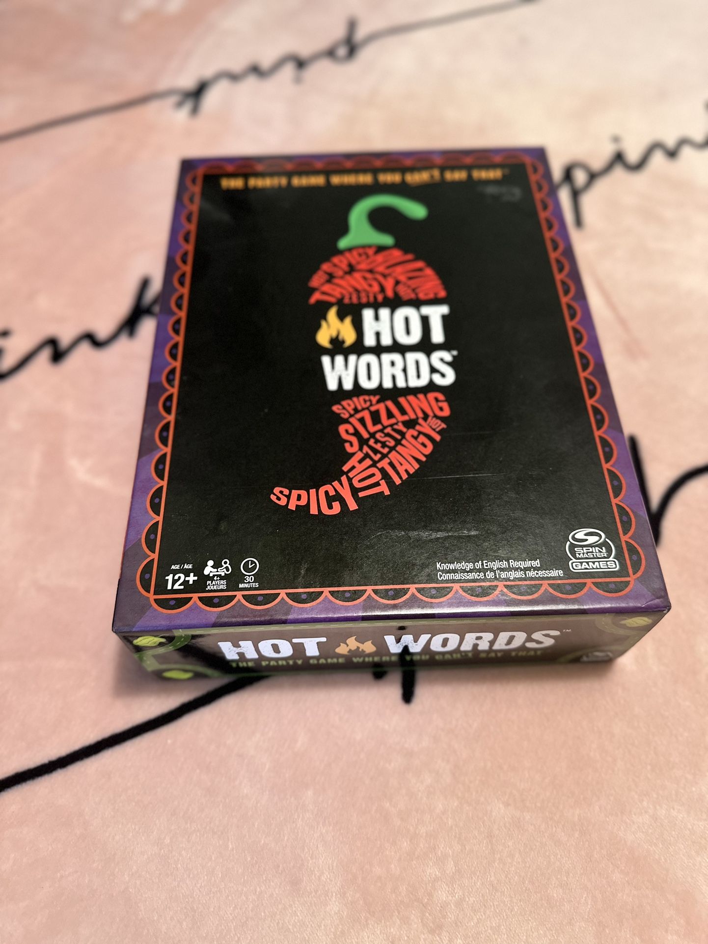 Hot words board game