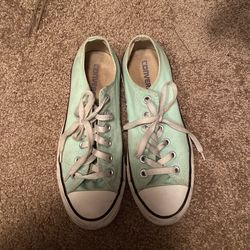 Mint green Converse 