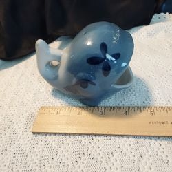 Vtg Maui Blue Whale Trinket Holder