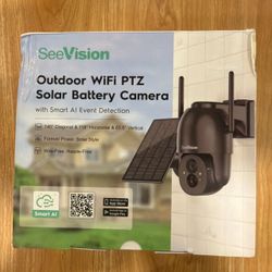 SeeVision Outdoor WiFi PTZ Solar Battery Camera