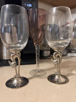 3 Wine Glasses