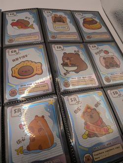 NEW Capybara Eternal Collection Trading Card Set (84 Cards) In Pink Binder