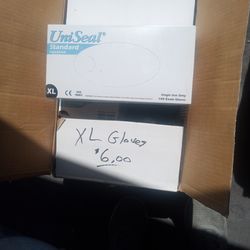 Latex gloves. Extra large.  100 per box