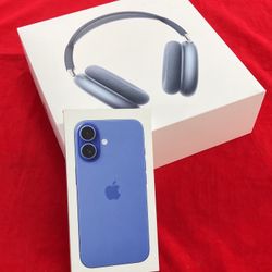 iPhone 16 128gb With AirPods Max USB-C 