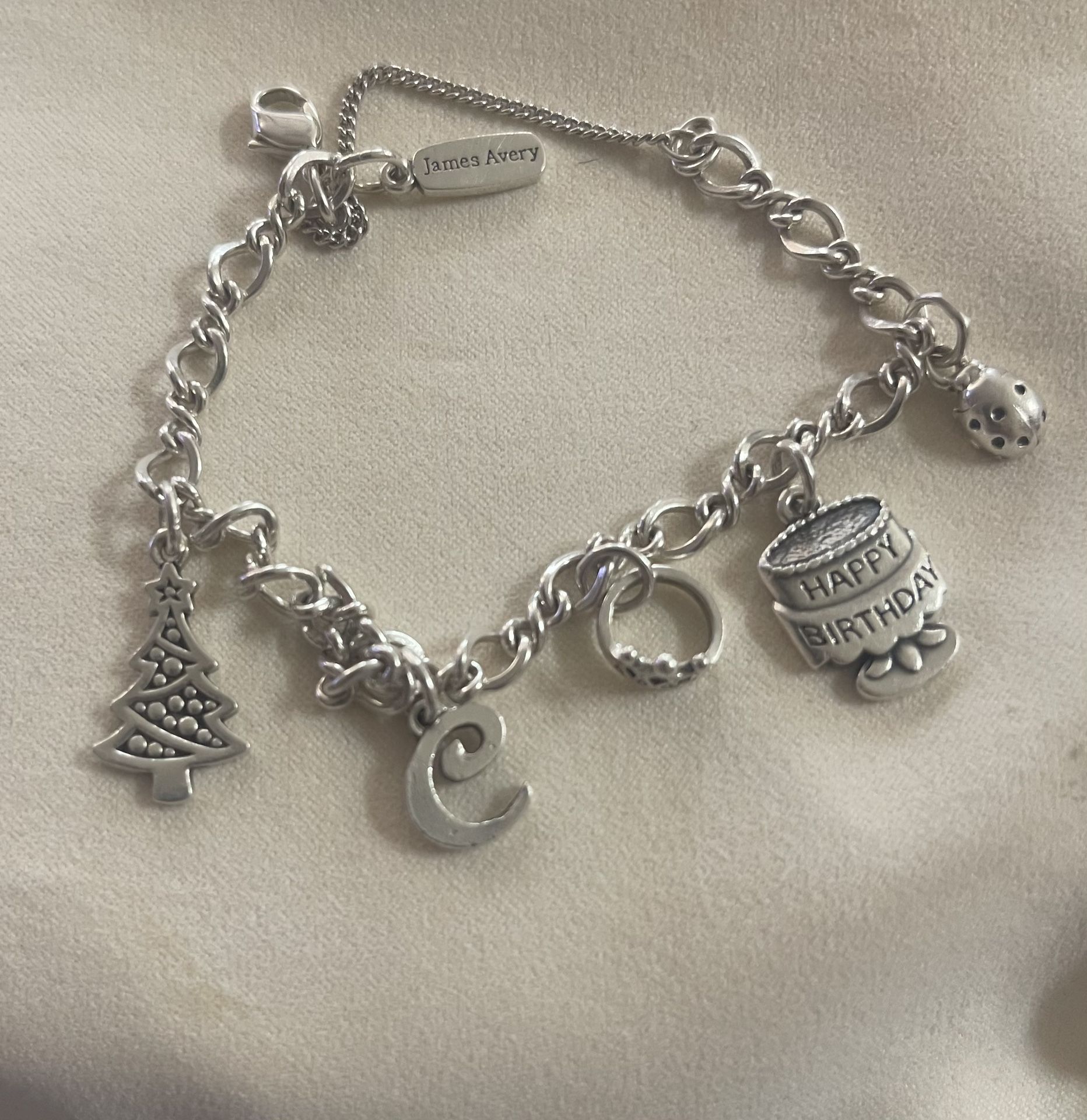 James Avery Bracelet with 5 Charms