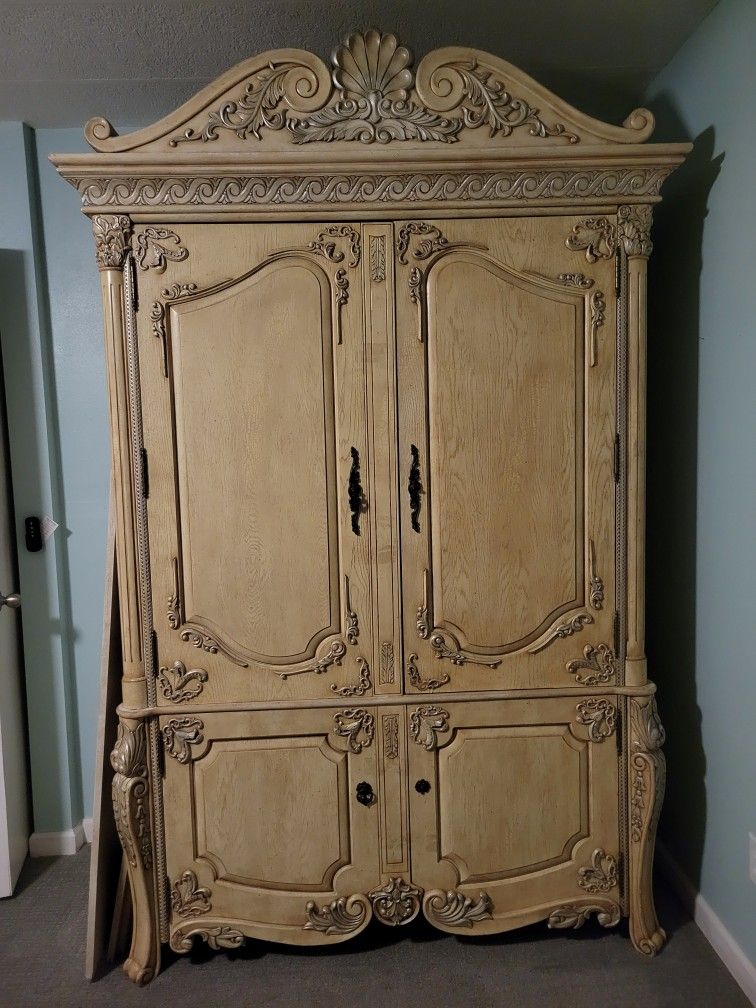 French Provencial Armoire 