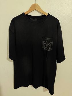 AMIRI POCKET LOGO BLACK T-SHIRT NEW COLLECTION
