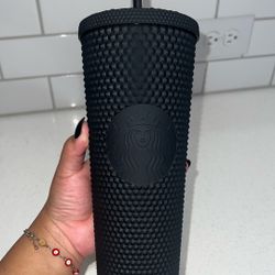 Black Studded Starbucks Cup