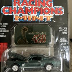 Racing champions Mint 1968 Ford Cobra Jet Mustang Diecast 
