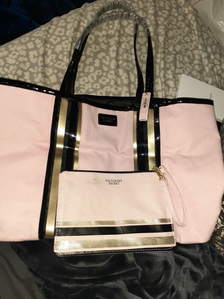 New Victoria secret tote and makeup bag