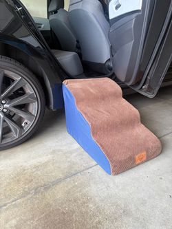Free dog stairs, leashes and bags