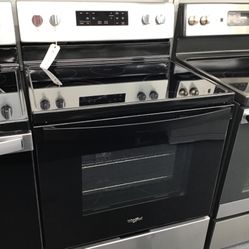 New Scratch And Dent Whirlpool 5 Burner Glass Top Stainless Steel Range. 1 year Warranty 