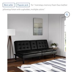 Mainstays Memory Foam Faux Leather