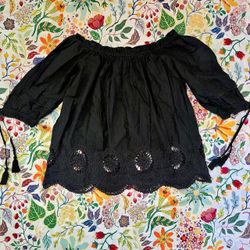 Black Off The Shoulder Top