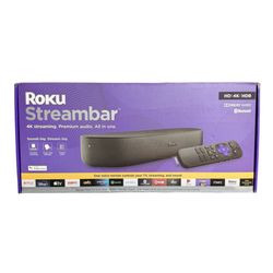 Roku Streambar 4K HDR Streaming Device & Premium Soundbar All in One 