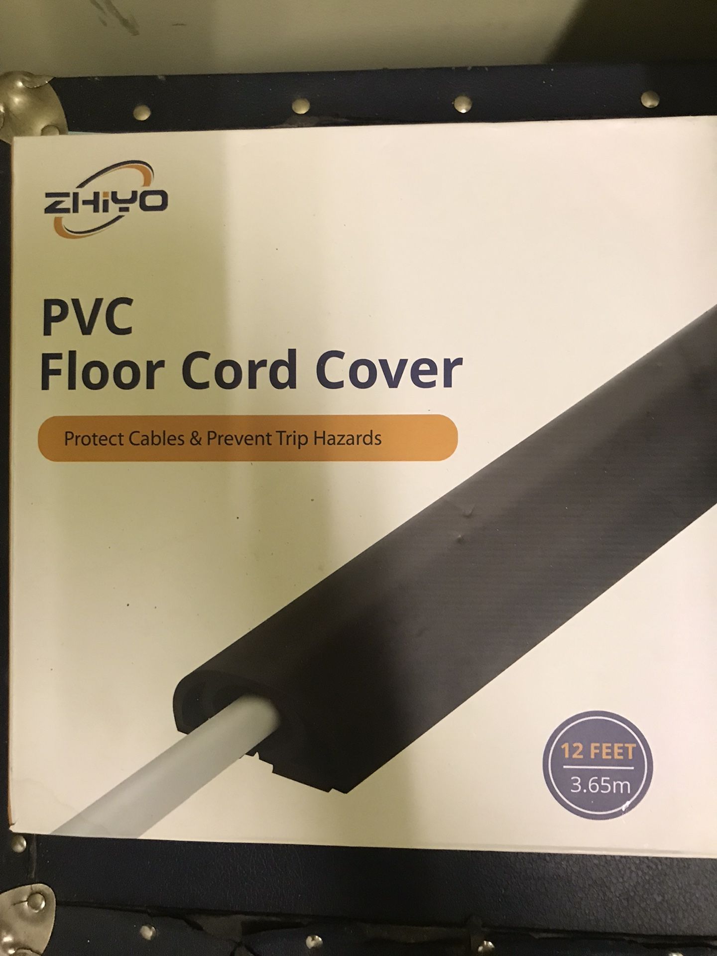 Shutouts PVC FLOOR AND CORD COVER ( Brown) 12 Ft