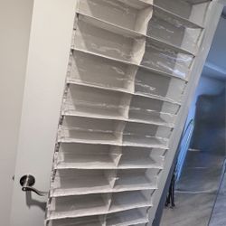 Over the door 26 shelf mesh shoe organizer hanging storage holds 13 pairs final offer $5