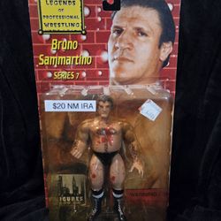 Legends Of Professional Wrestling Series 7 VARIANT, BLOODED BRUNO SAMMARTINO 