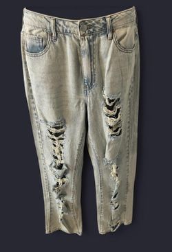 Size 27 Straight Ripped Jeans 