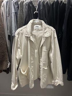 Cream Zara Jacket