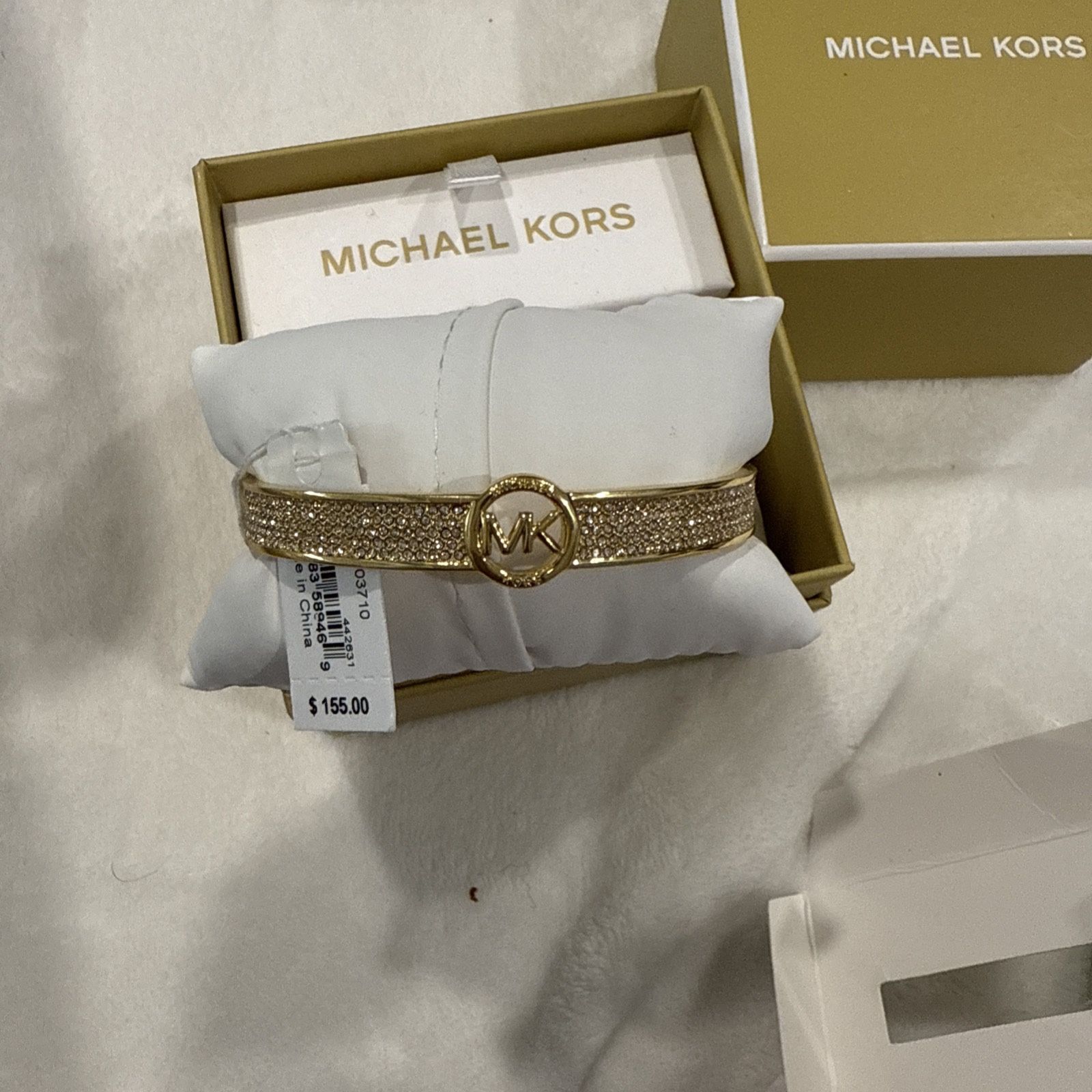 Michael Kors Gold Crystal Bracelet Bangle