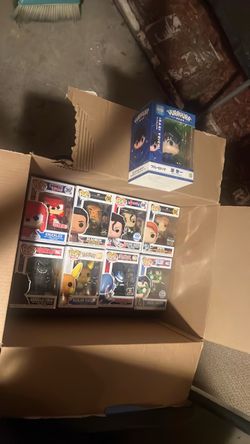 Box of funko pop