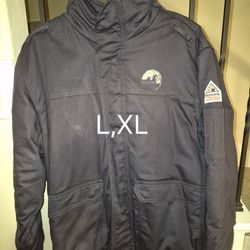 BULWARK FRC NAVY BLUE INSULATED ZIP UP JACKET 