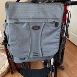 Tumi’ Dark Gray Dual Laptop Backpack/Shoulder Bag 