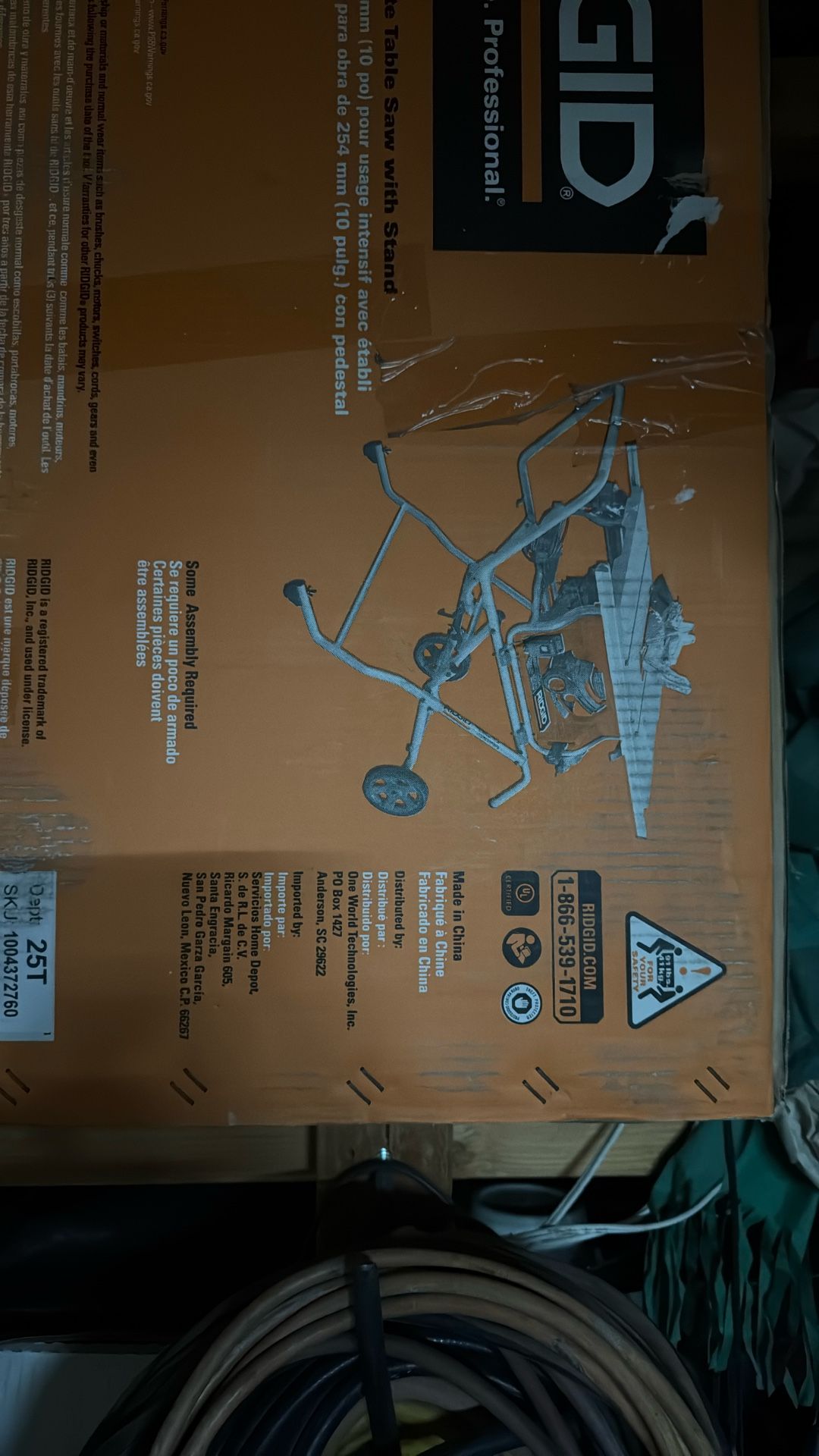 Rigid 10 Inch Table Saw