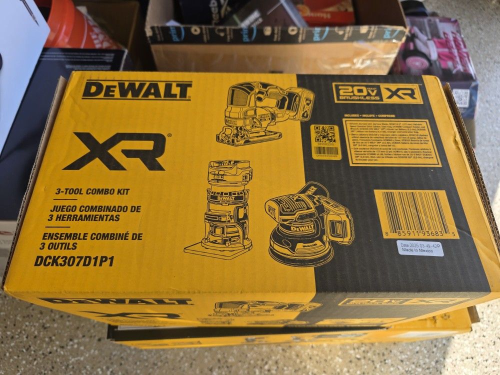Dewalt Dck307d1p1 3 Tool Kit ~ Brand New