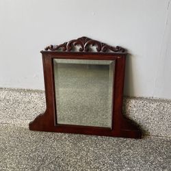 Wood Brown Mirror 
