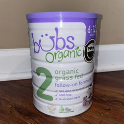 Bubs Organic Grass Fed Stage 2 Follow-On Formula 6-12 Months 800g 6/24