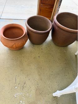 Large clay pots