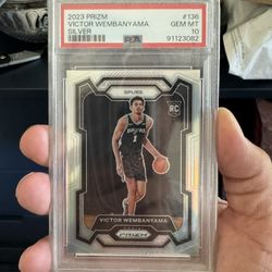 NBA Prizm Silver Victor Wembanyama PSA 10 