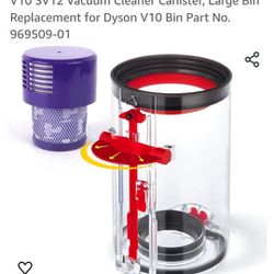 Upgraded Dust Bin Compatible with Dyson
V10 SV12 Vacuum Cleaner Canister New