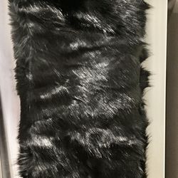 Long Faux Fur Shawl