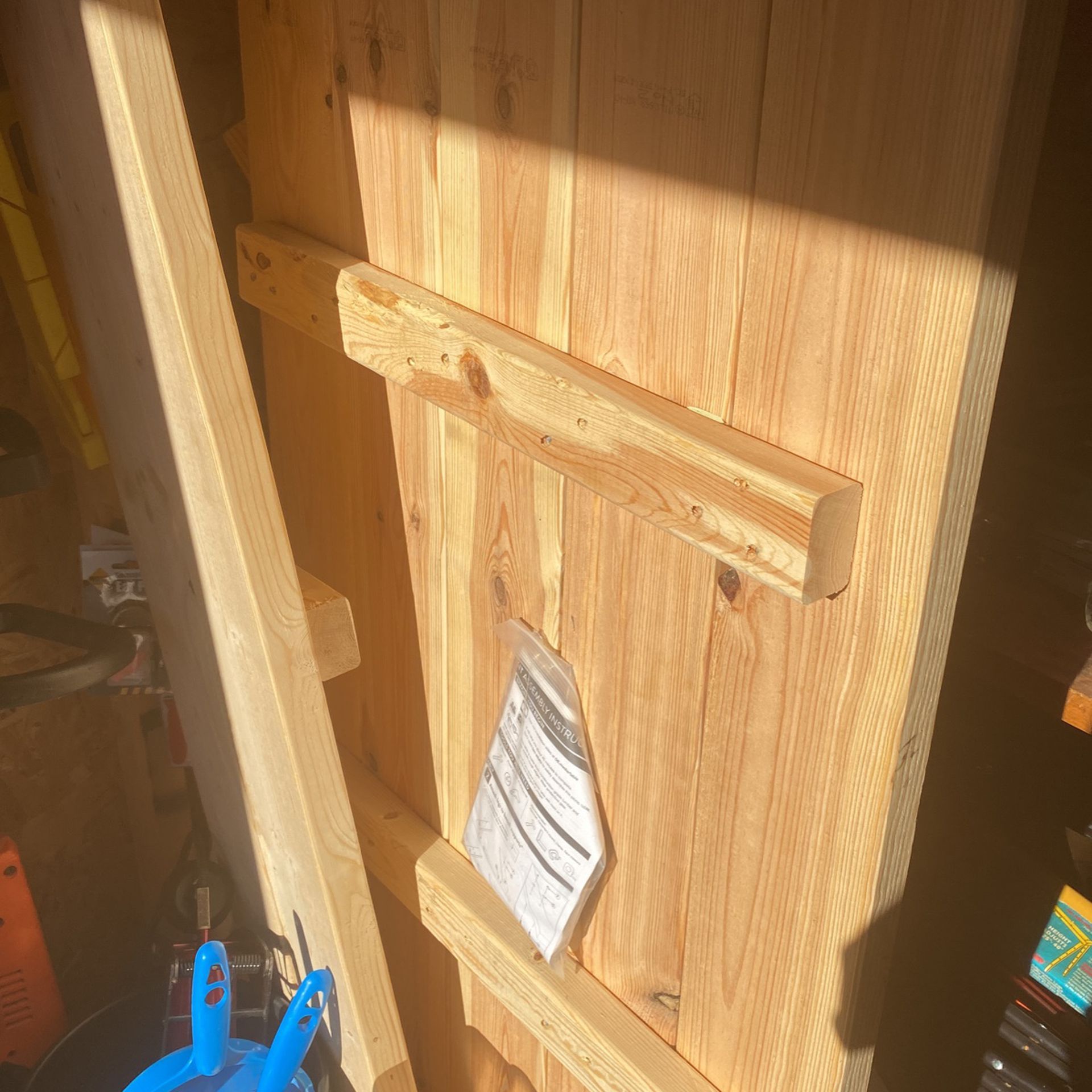 New Clean Wood For Picnic Table