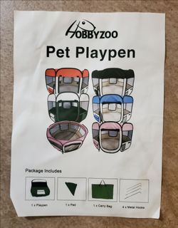 Dog Cat Playpen Puppy Pet Playpen Indoor for Small Dog Crate Tent Cage Outdoor