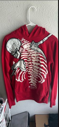 Red skeleton hoodie