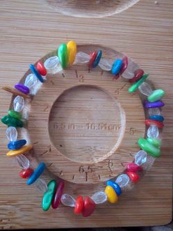 Natural stone 6-10mm chip bracelet
