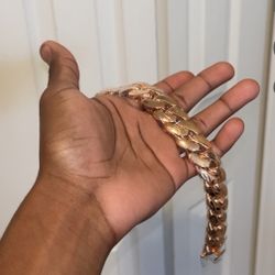 rose gold cuban link